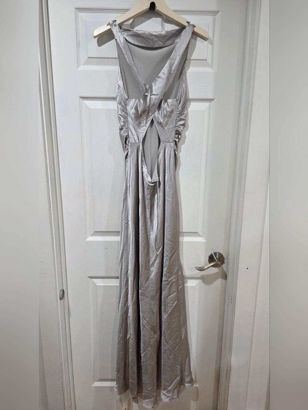 Reformation Anaiis Silk Maxi Dress in Moonlight - Picture 5 of 9